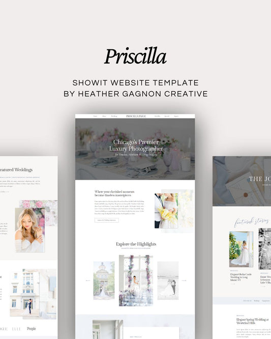 Priscilla Website Template for Showit